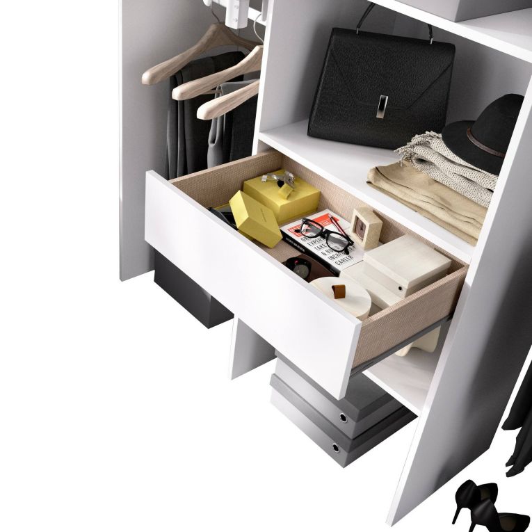 Guardaroba grande classico bianco 160x187h cm - Castries