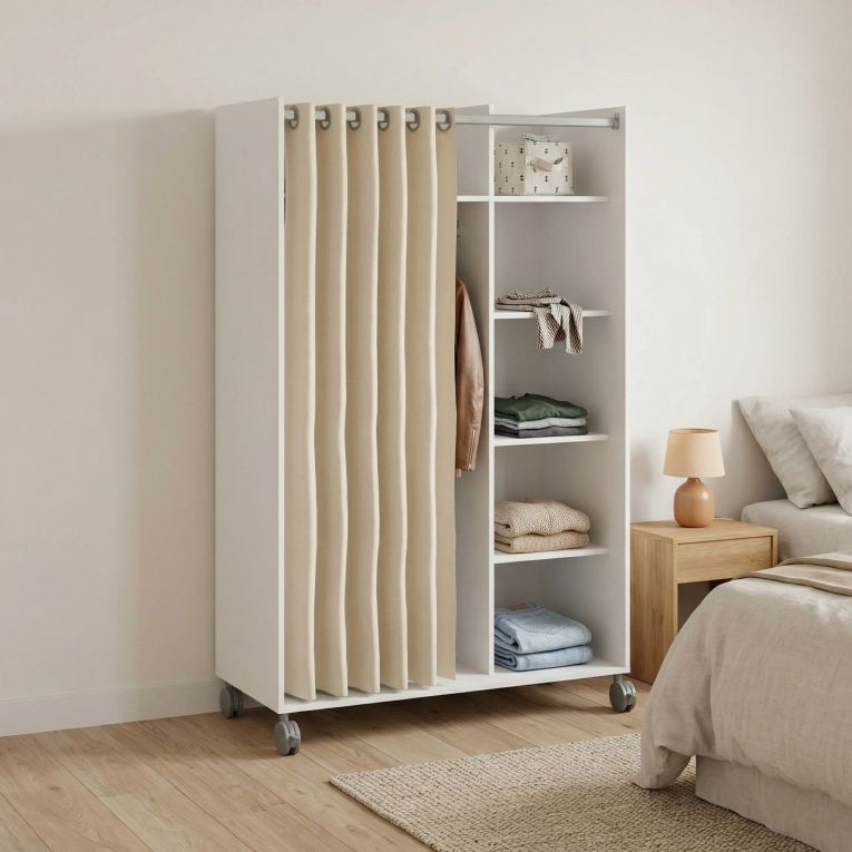 Guardaroba grande classico bianco 99x160h cm - Alfangon