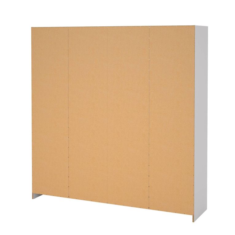 Guardaroba grande con appendiabiti bianco 195x200h cm - Epipola