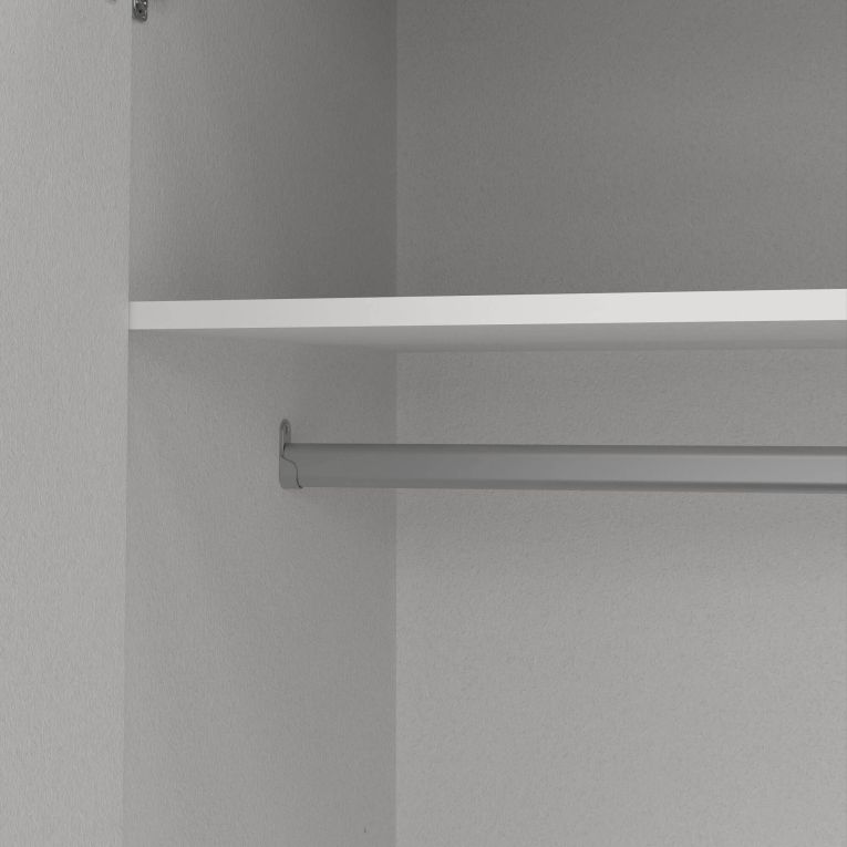 Guardaroba grande con appendiabiti bianco 195x200h cm - Epipola