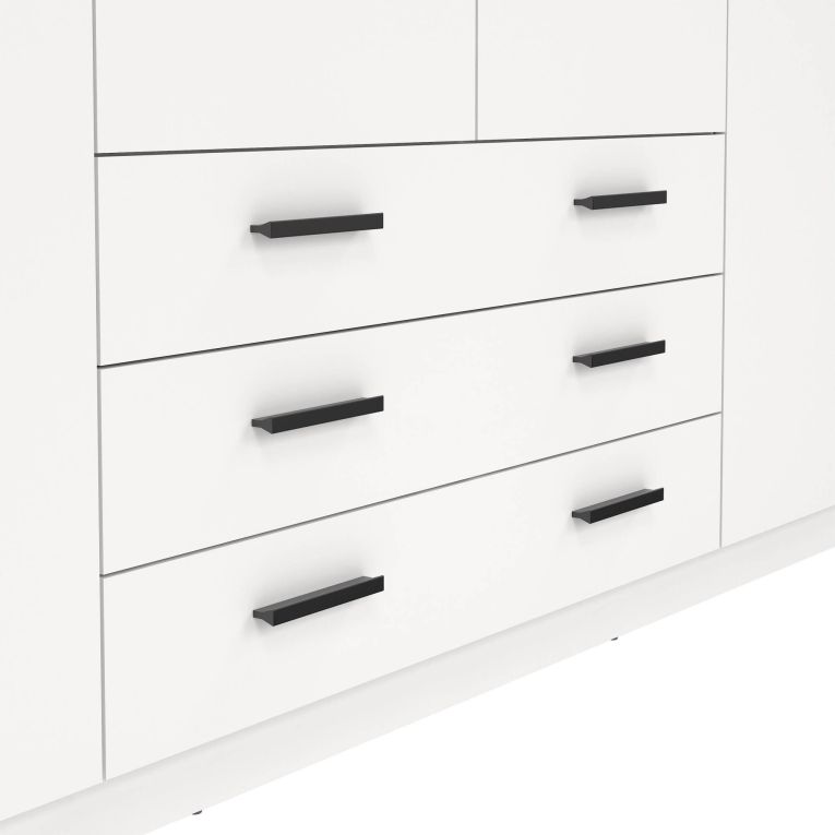 Guardaroba grande con appendiabiti bianco 195x200h cm - Epipola
