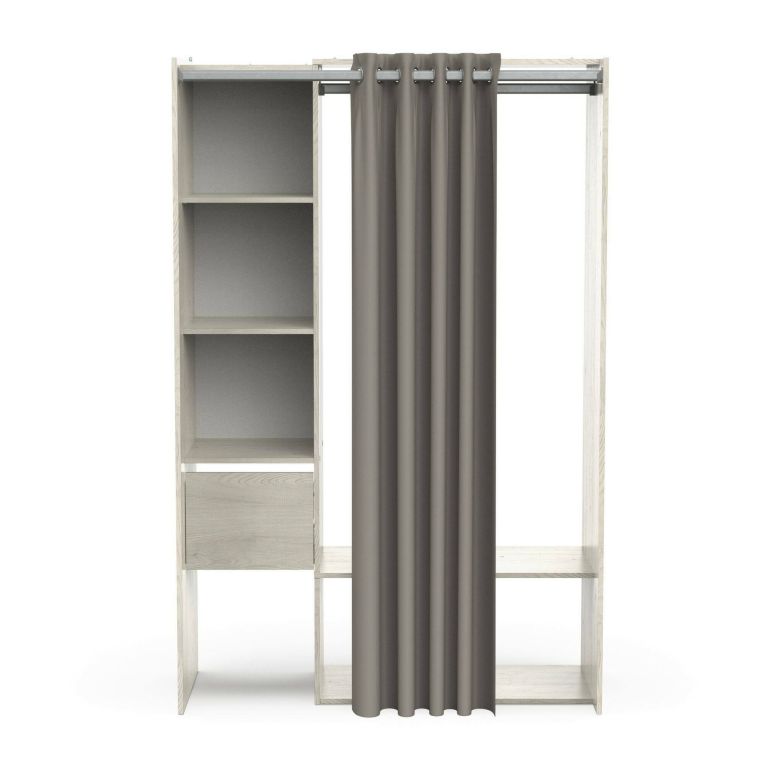 Guardaroba grande con appendiabiti rovere 119x183h cm - Elettori