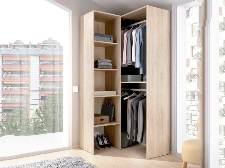 Guardaroba grande con appendiabiti rovere 79x185h cm - Arpagone