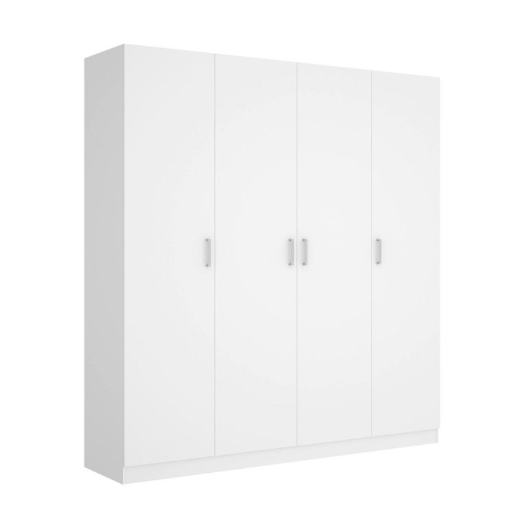 Guardaroba grande con ripiani regolabili bianco 200x215h cm - Persefone
