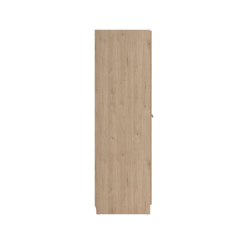 Guardaroba grande Monique, Mobile camera da letto, Cabina armadio portabiti, Armadio appendiabiti, 62x196 h200 cm, Rovere