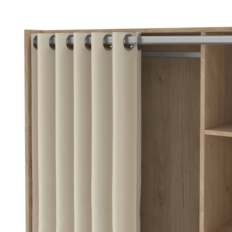 Guardaroba grande salvaspazio rovere e beige 105x180h cm - Jal