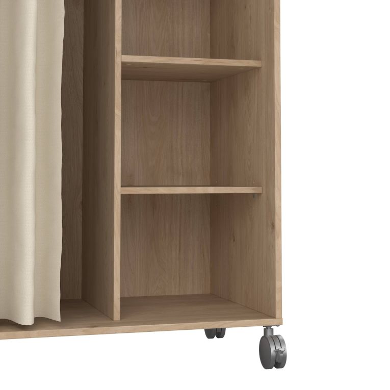 Guardaroba grande salvaspazio rovere e beige 99x160h cm - Alfangon