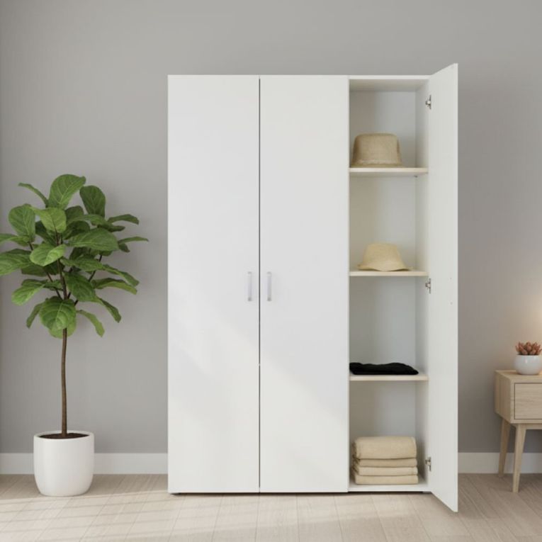 Guardaroba in legno bianco 110x179h cm - Pettineo