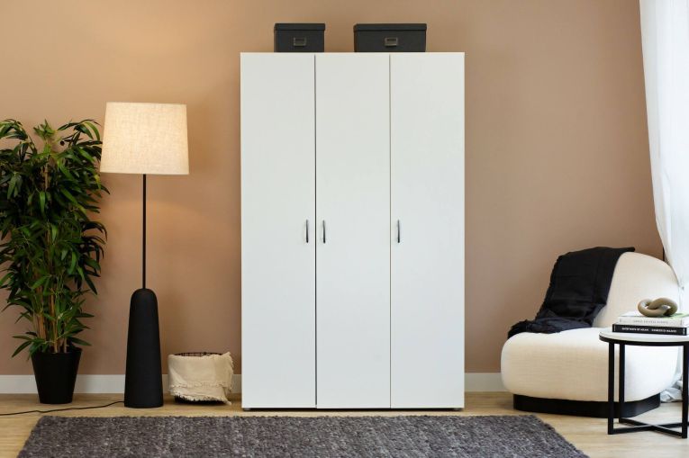 Guardaroba in legno bianco 110x179h cm - Pettineo