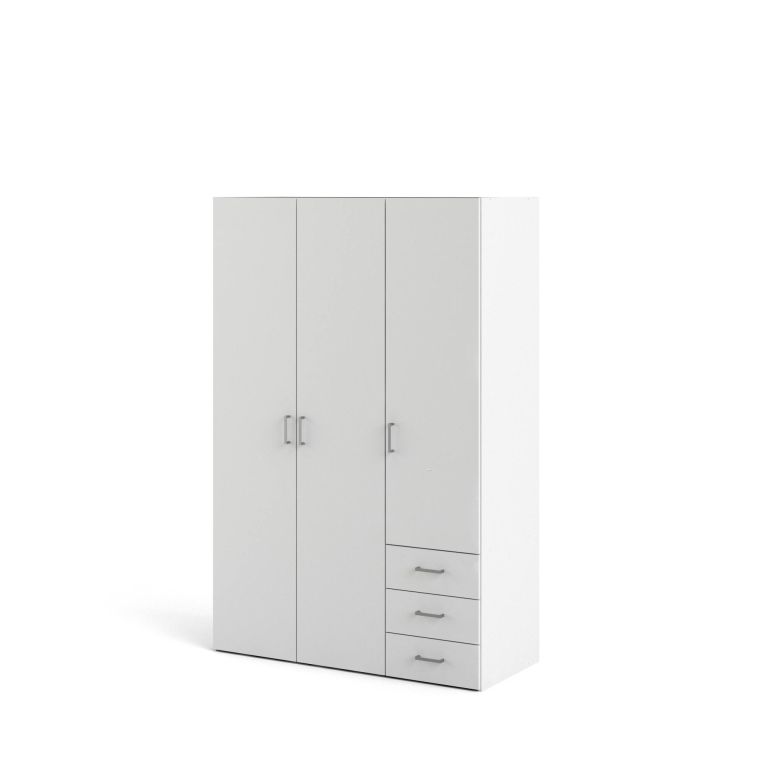 Guardaroba in legno bianco 115x175h cm - Arley