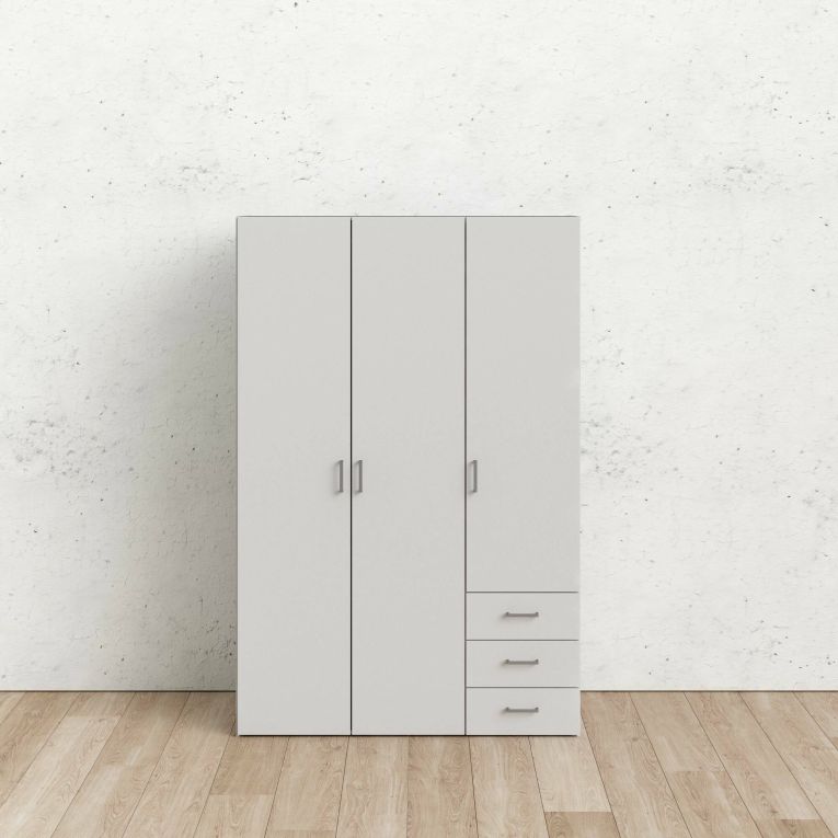 Guardaroba in legno bianco 115x175h cm - Arley