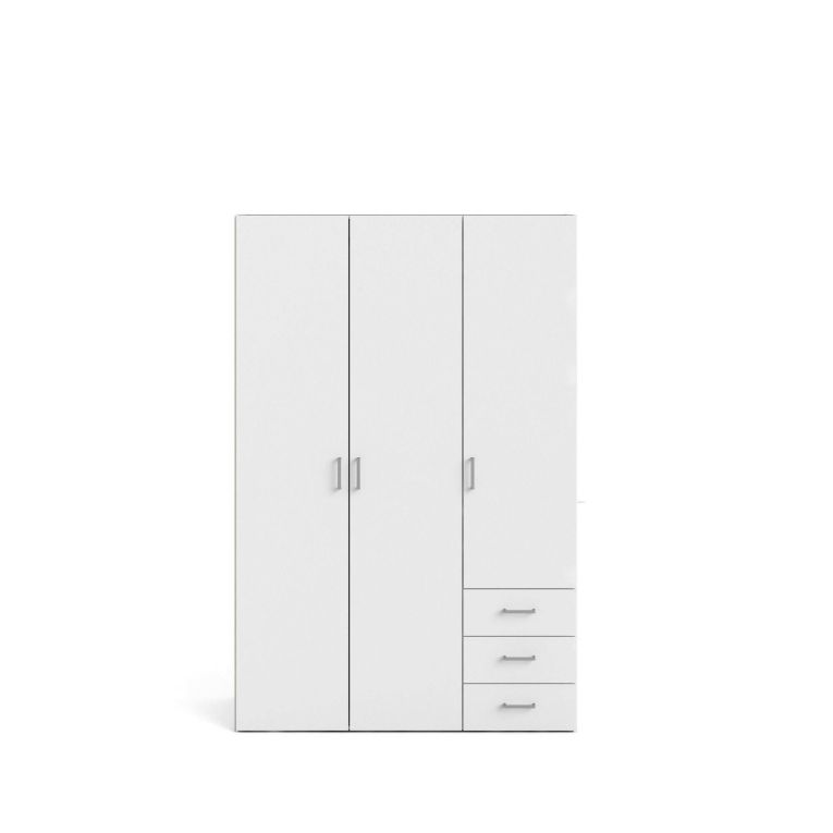 Guardaroba in legno bianco 115x175h cm - Arley