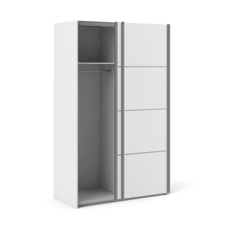 Guardaroba in legno bianco 122x201h cm - NancyWake