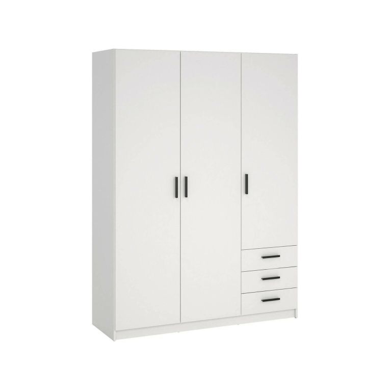 Guardaroba in legno bianco 147x200h cm - Simeon
