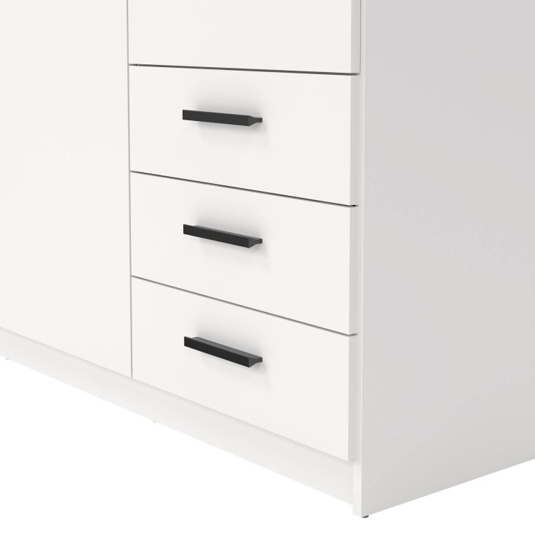 Guardaroba in legno bianco 147x200h cm - Simeon