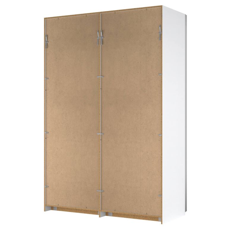 Guardaroba in legno bianco 150x218h cm - Alfano