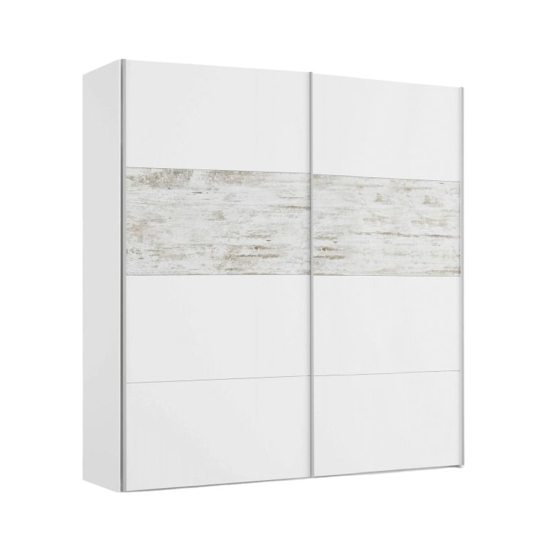 Guardaroba in legno bianco 180x200h cm - Ainu