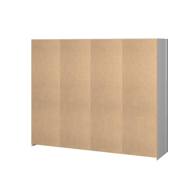 Guardaroba in legno bianco 242x201h cm - Acerno