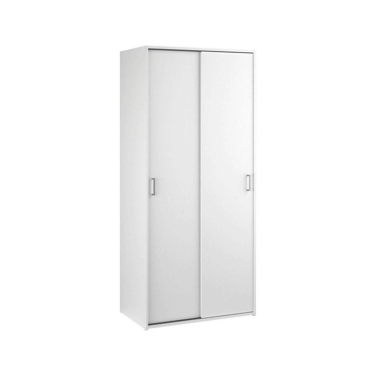 Guardaroba in legno bianco 77x175h cm - Cindy