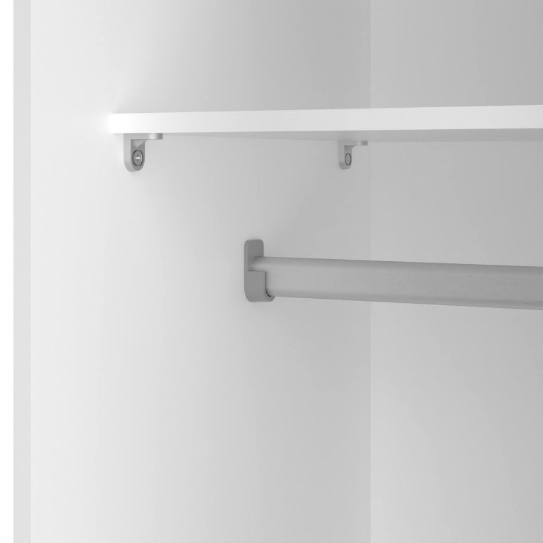 Guardaroba in legno bianco 77x175h cm - Cindy