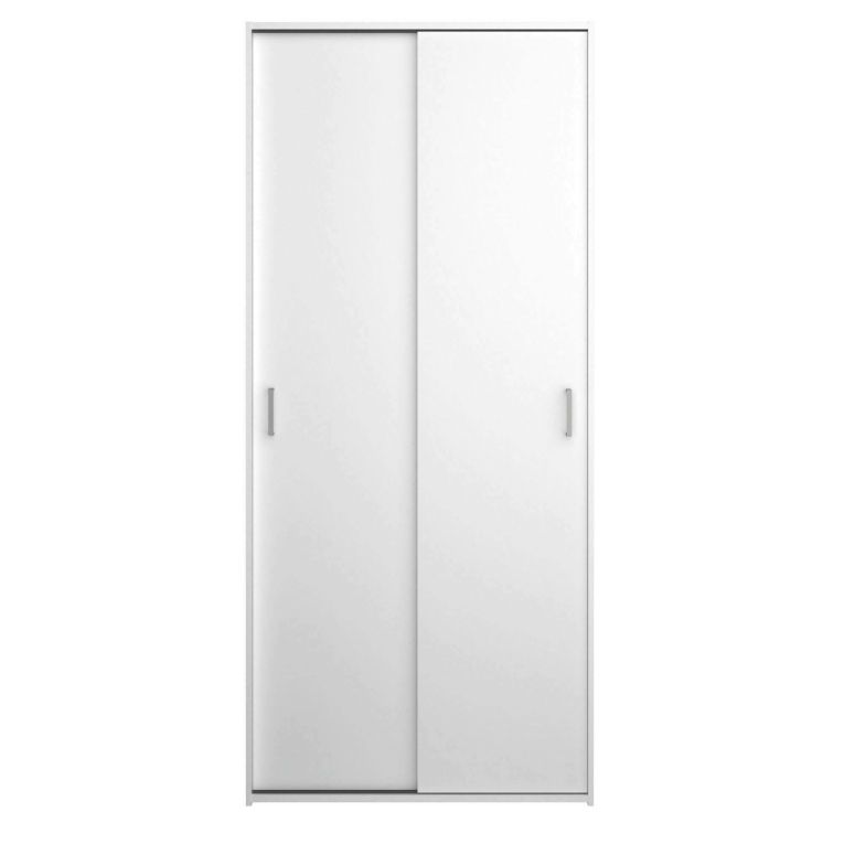 Guardaroba in legno bianco 77x175h cm - Cindy