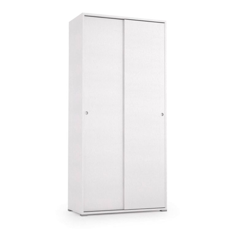 Guardaroba in legno bianco 90x195h cm - Alaysia