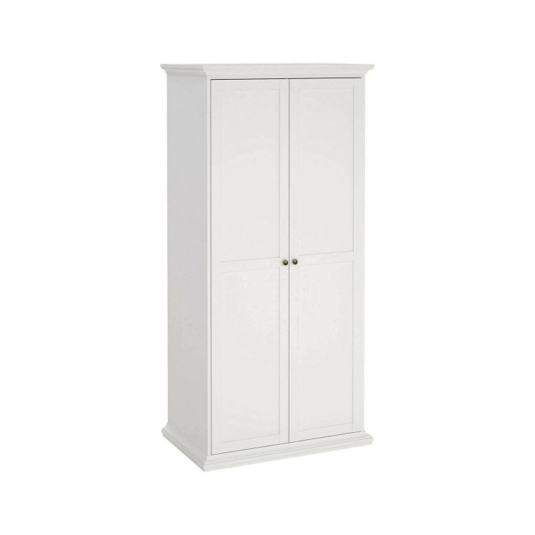 Guardaroba in legno bianco 96x200h cm - Albiolo