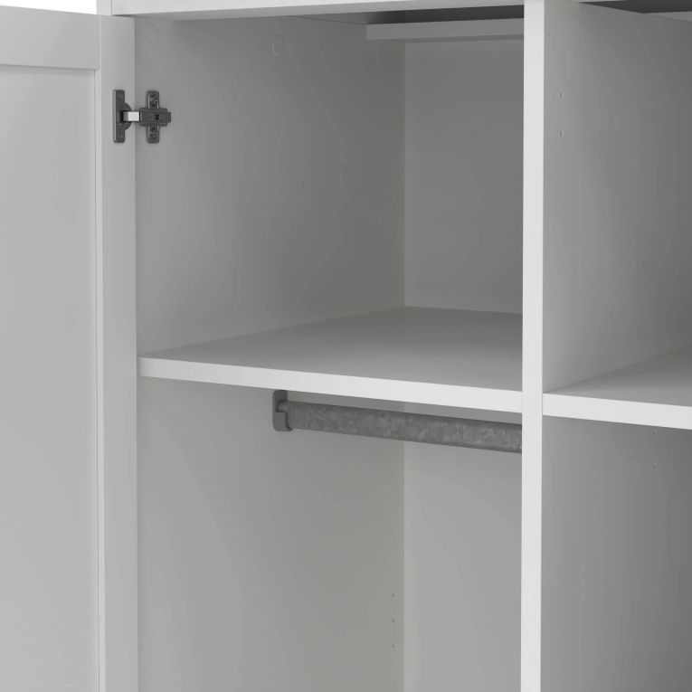 Guardaroba in legno bianco 96x200h cm - Albiolo