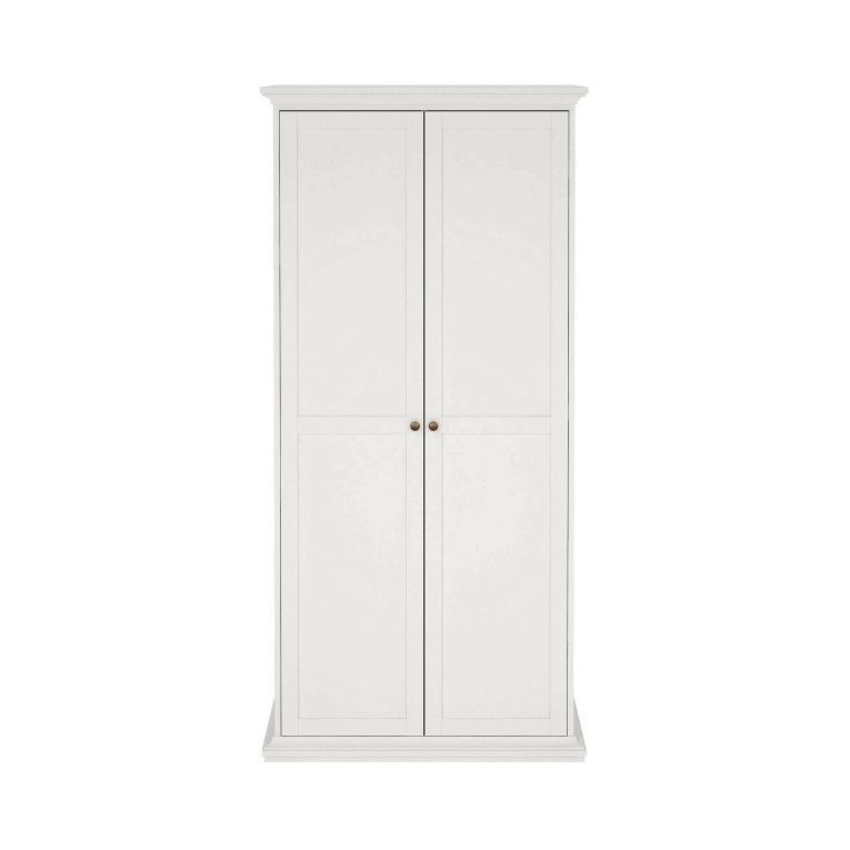 Guardaroba in legno bianco 96x200h cm - Albiolo