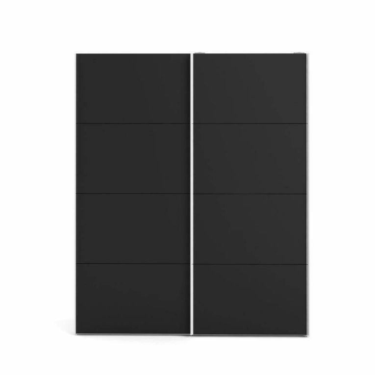 Guardaroba in legno bianco e nero 182x220h cm - Paeng
