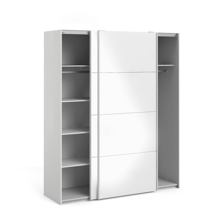 Guardaroba in legno bianco lucido 182x220h cm - Paeng