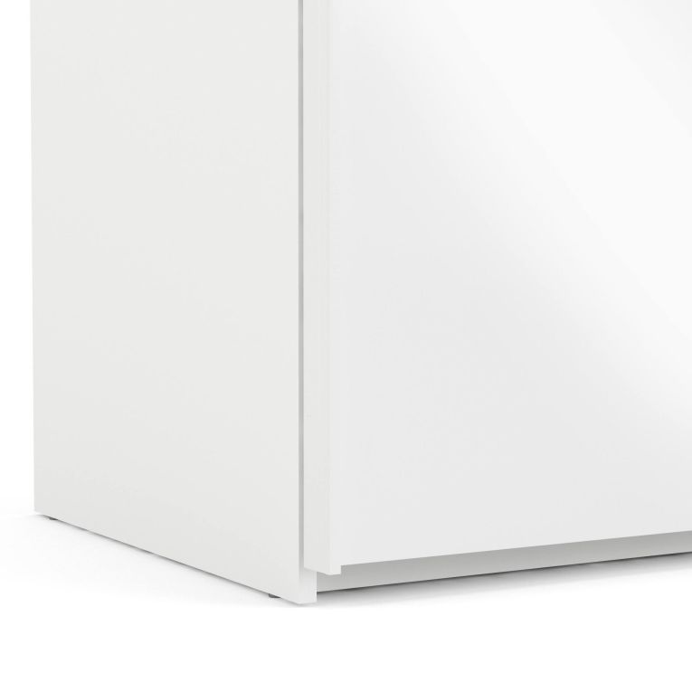 Guardaroba in legno bianco lucido 242x220h cm - Catalina