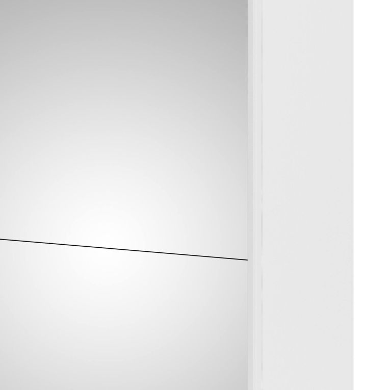Guardaroba in legno bianco lucido 242x220h cm - Catalina