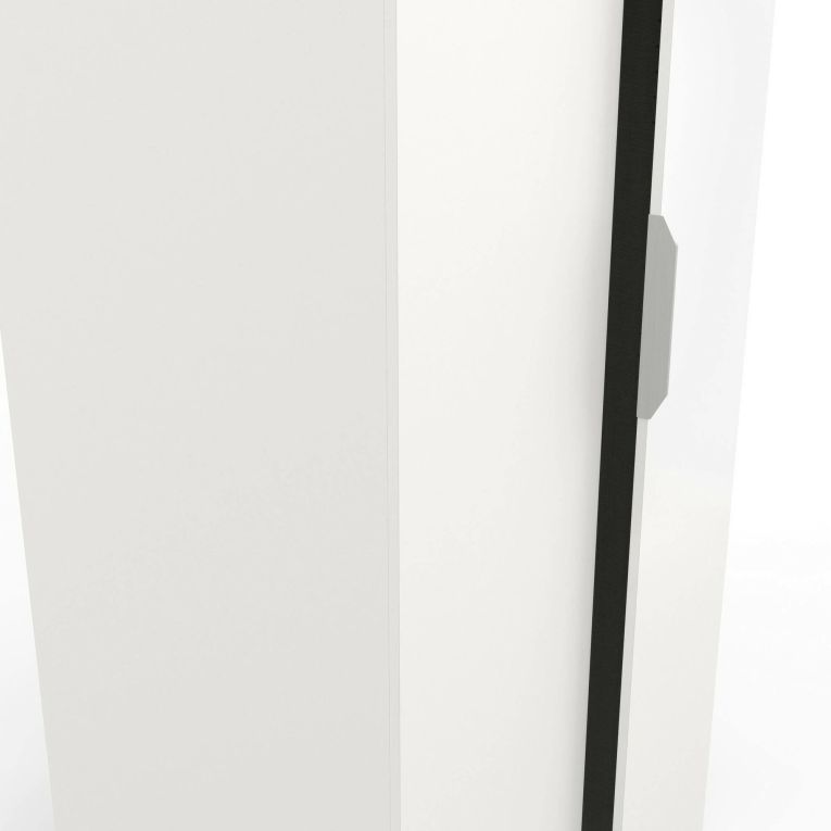 Guardaroba in legno bianco opaco 79x203h cm - Fioretta