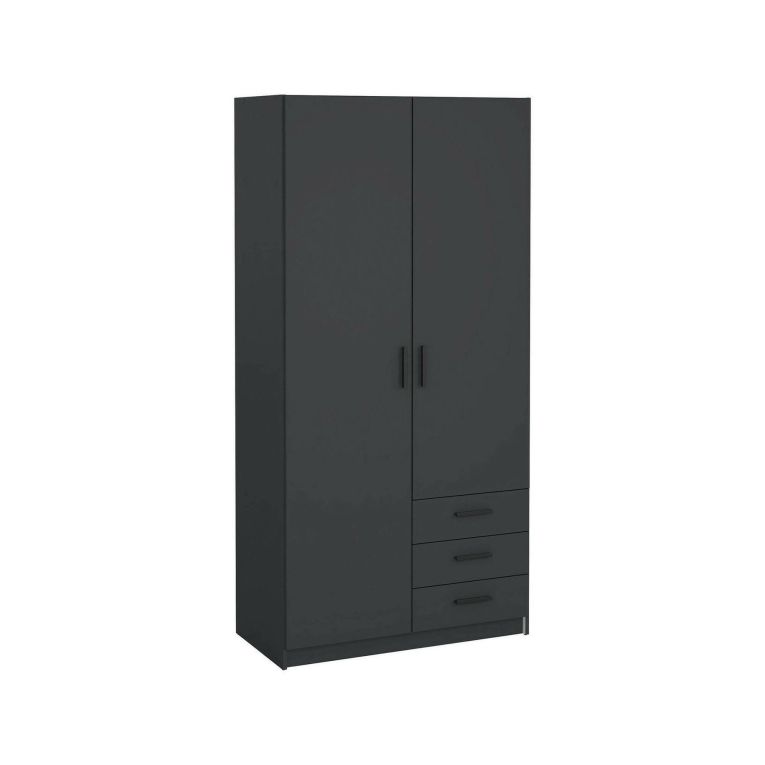 Guardaroba in legno grigio 98x200h cm - Sultani