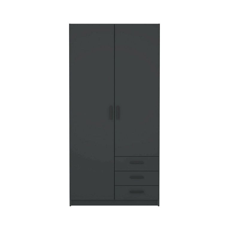 Guardaroba in legno grigio 98x200h cm - Sultani