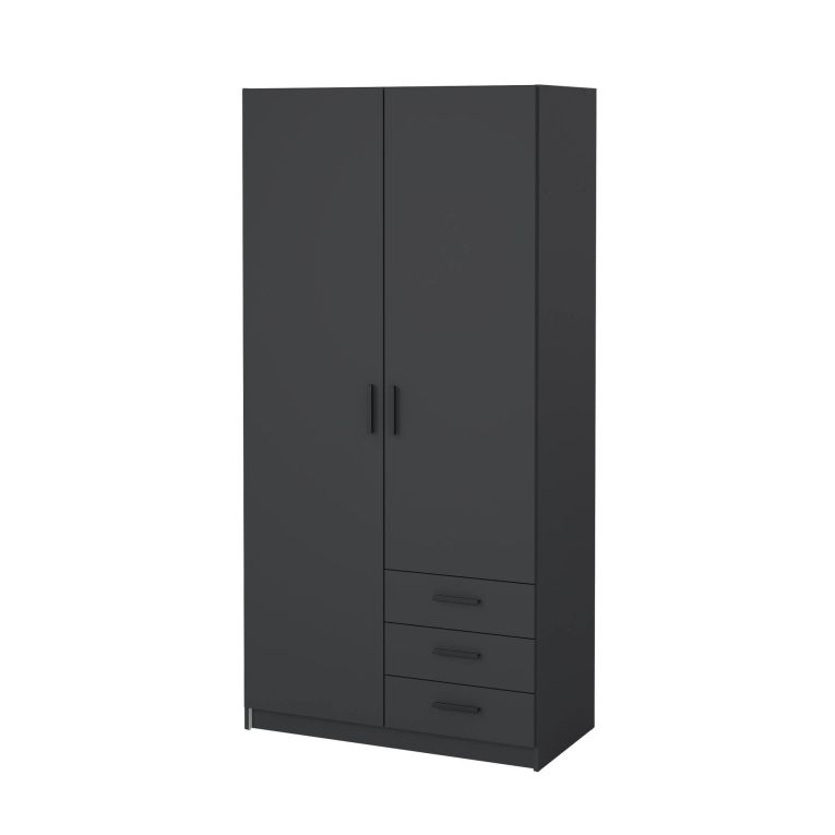 Guardaroba in legno grigio 98x200h cm - Sultani