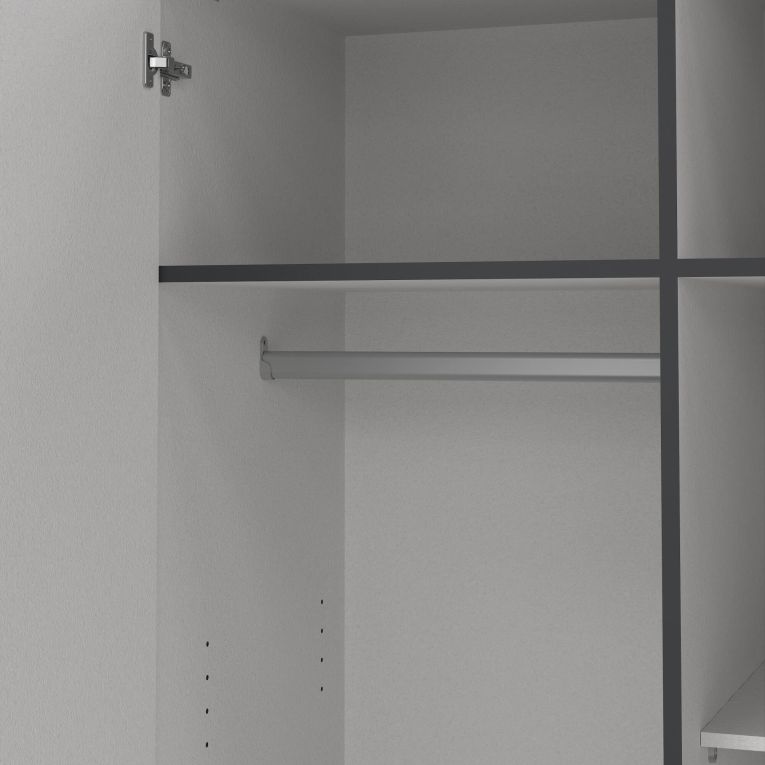 Guardaroba in legno grigio 98x200h cm - Sultani