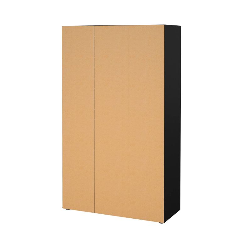 Guardaroba in legno nero 118x200h cm - Albacore
