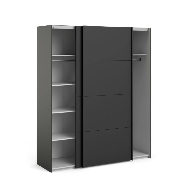 Guardaroba in legno nero 182x220h cm - Paeng
