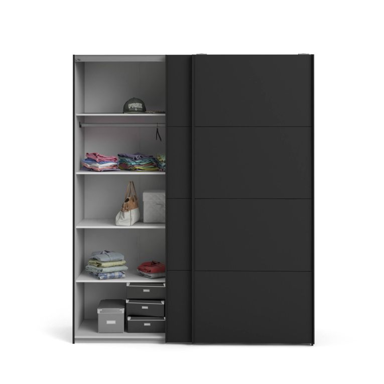 Guardaroba in legno nero 182x220h cm - Paeng