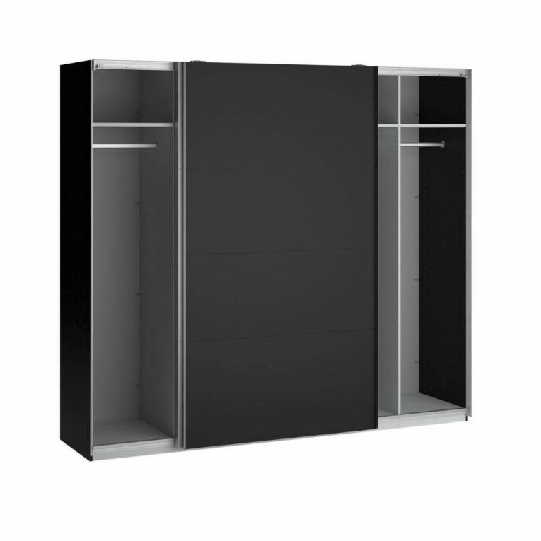 Guardaroba in legno nero 250x218h cm - Acciano