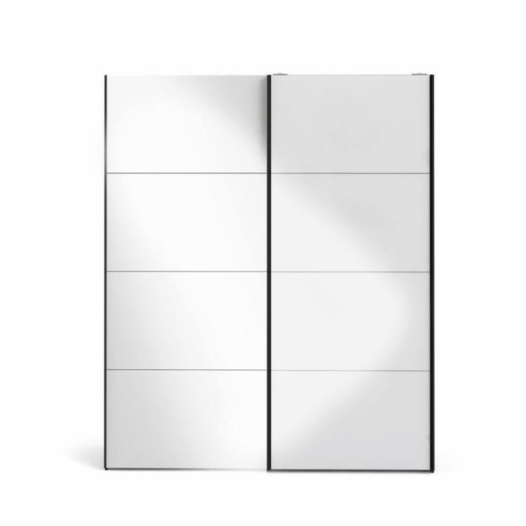 Guardaroba in legno nero e bianco lucido 182x220h cm - Paeng