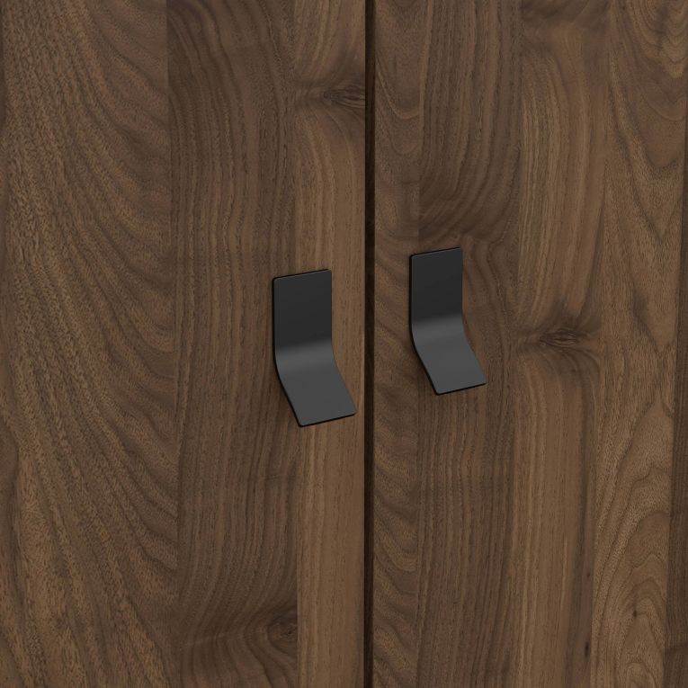 Guardaroba in legno nero e noce 150x200h cm - Virgil