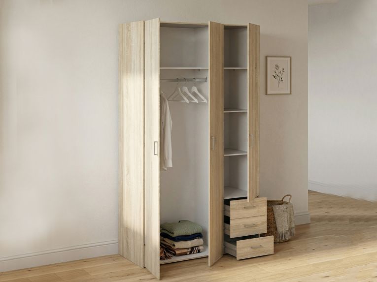 Guardaroba in legno quercia 115x200h cm - Aquilone