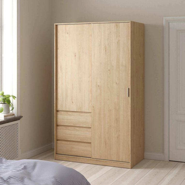 Guardaroba in legno rovere 118x200h cm - Sanjose