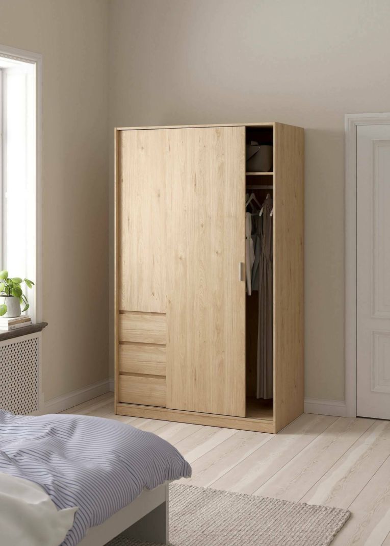 Guardaroba in legno rovere 118x200h cm - Sanjose