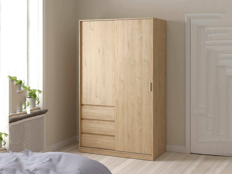 Guardaroba in legno rovere 118x200h cm - Sanjose