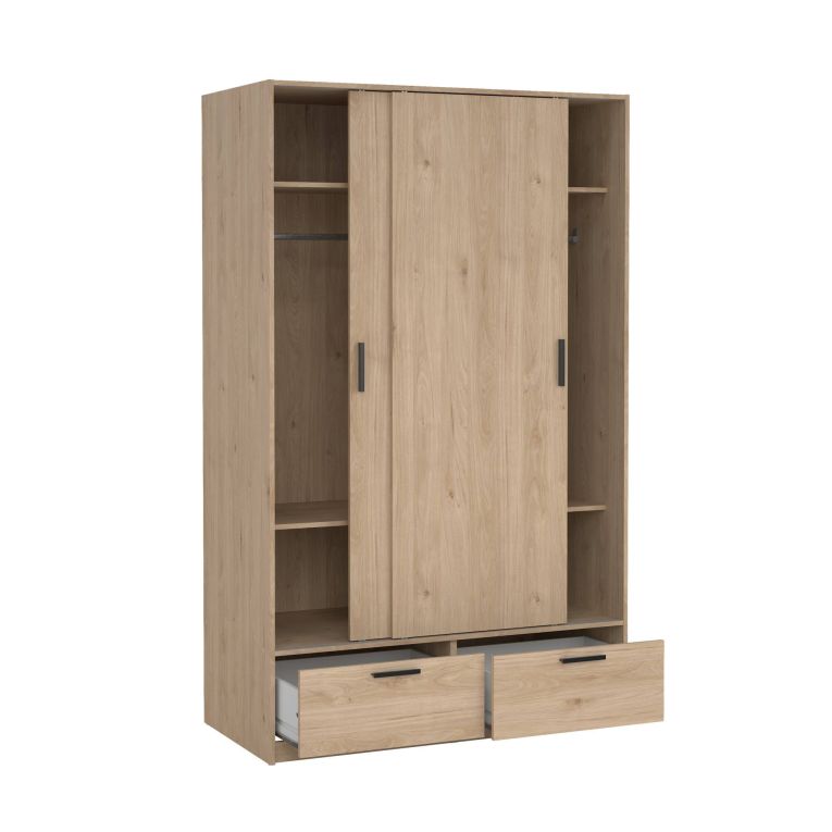 Guardaroba in legno rovere 121x200h cm - Kammuri