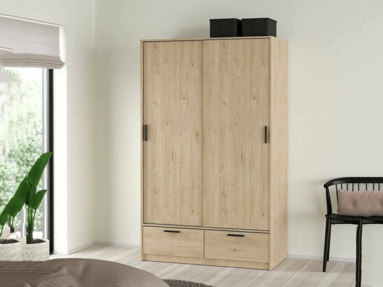 Guardaroba in legno rovere 121x200h cm - Kammuri